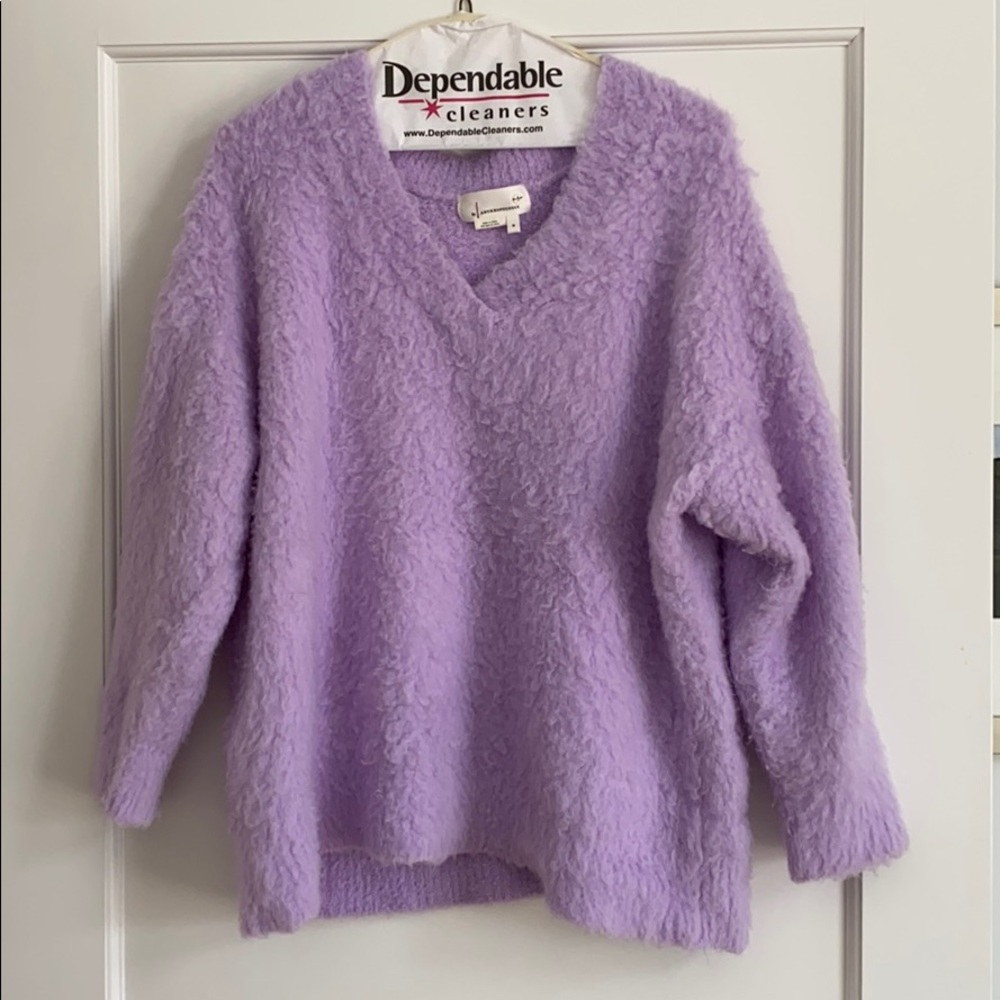 soft purple sweater